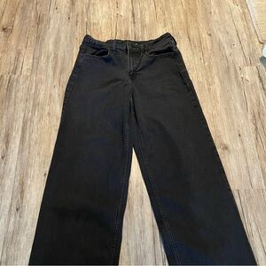 Old Navy High-Rise Wide Leg Jeans in Black